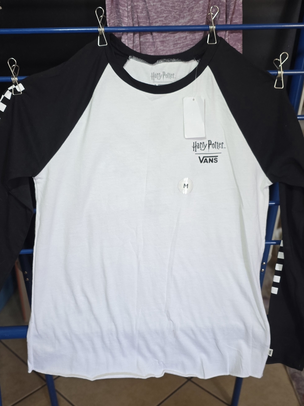 Vans Harry Potter Black and White Raglan Shirt